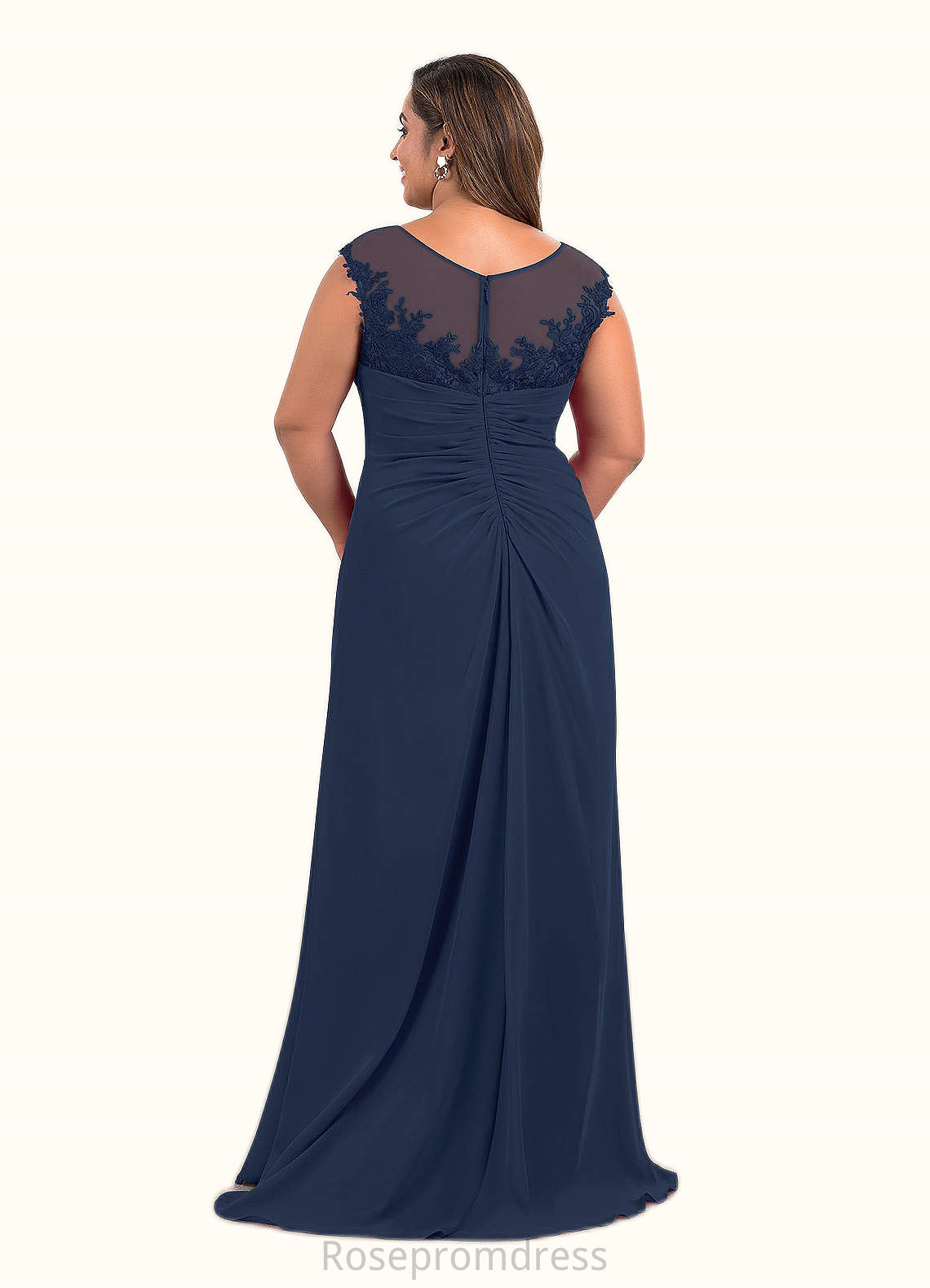 Alison A-Line Sequins Chiffon Asymmetrical Dress SRSP0019823