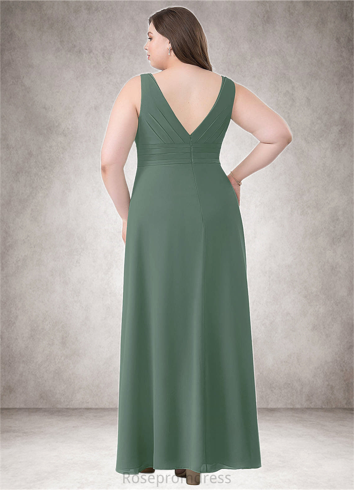 Kaylah A-Line Chiffon Floor-Length Dress SRSP0019655