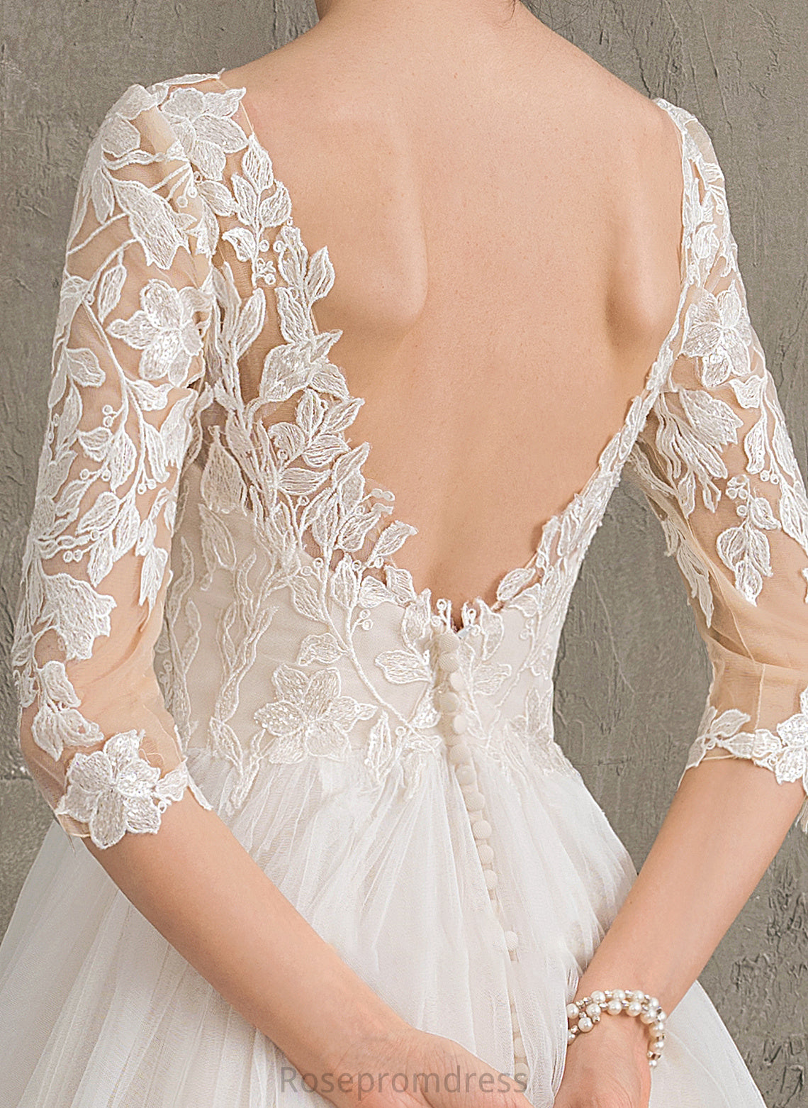 Ball-Gown/Princess Dress Neck Wedding Tulle Sequins Wedding Dresses Train With Scoop Court Lillie