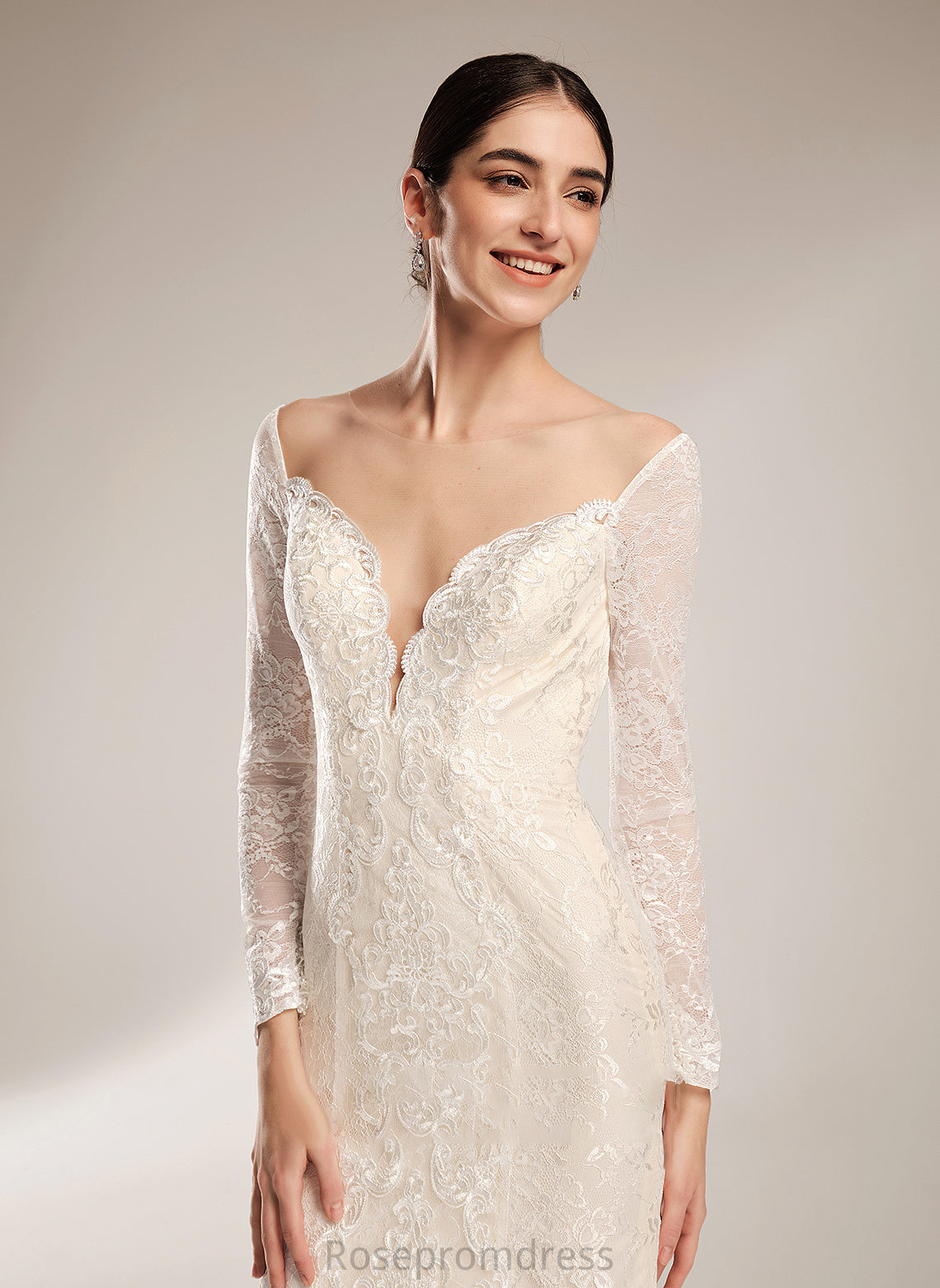 Beading Train Illusion Adalynn Wedding Dress Trumpet/Mermaid Court With Wedding Dresses