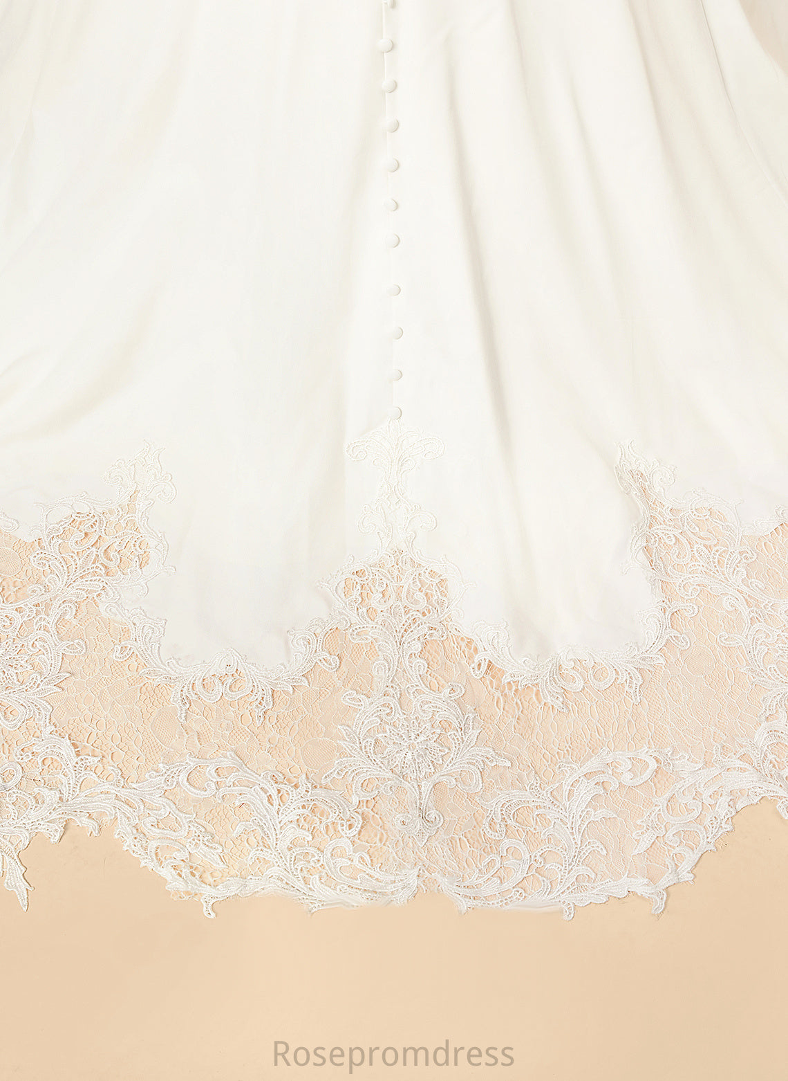Beatrice Wedding Scoop Train Trumpet/Mermaid Dress Court Neck Wedding Dresses Lace