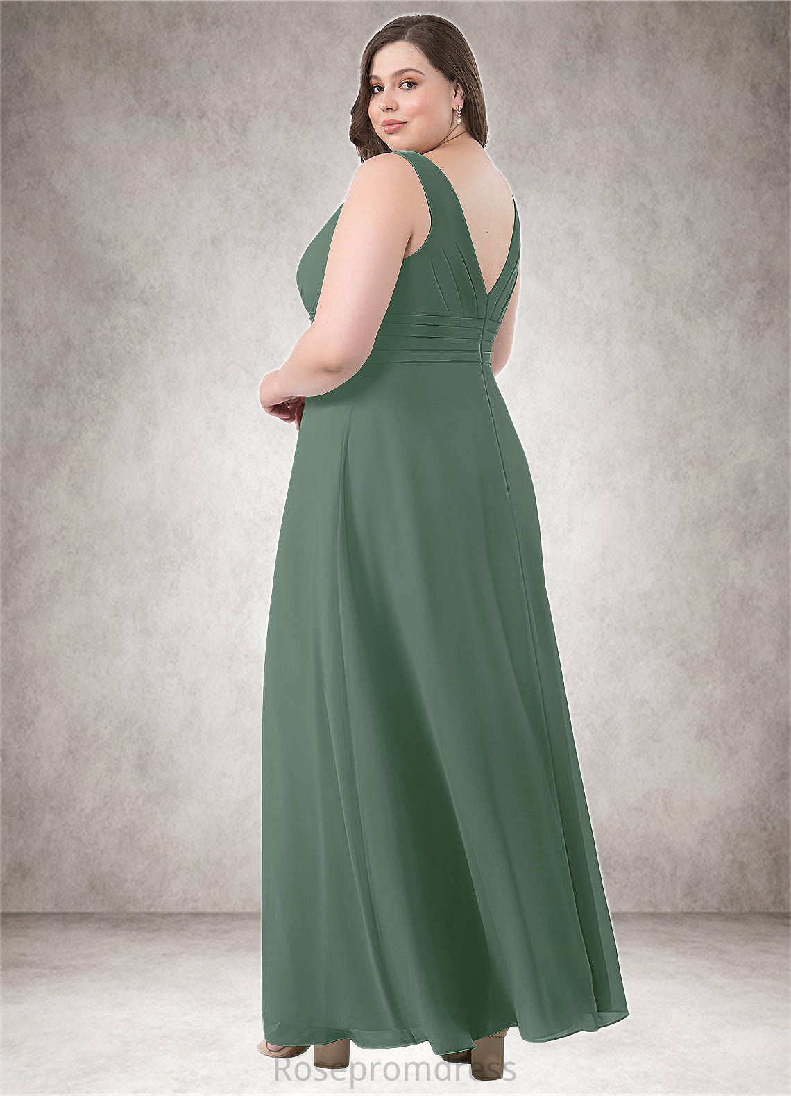 Kaylah A-Line Chiffon Floor-Length Dress SRSP0019655
