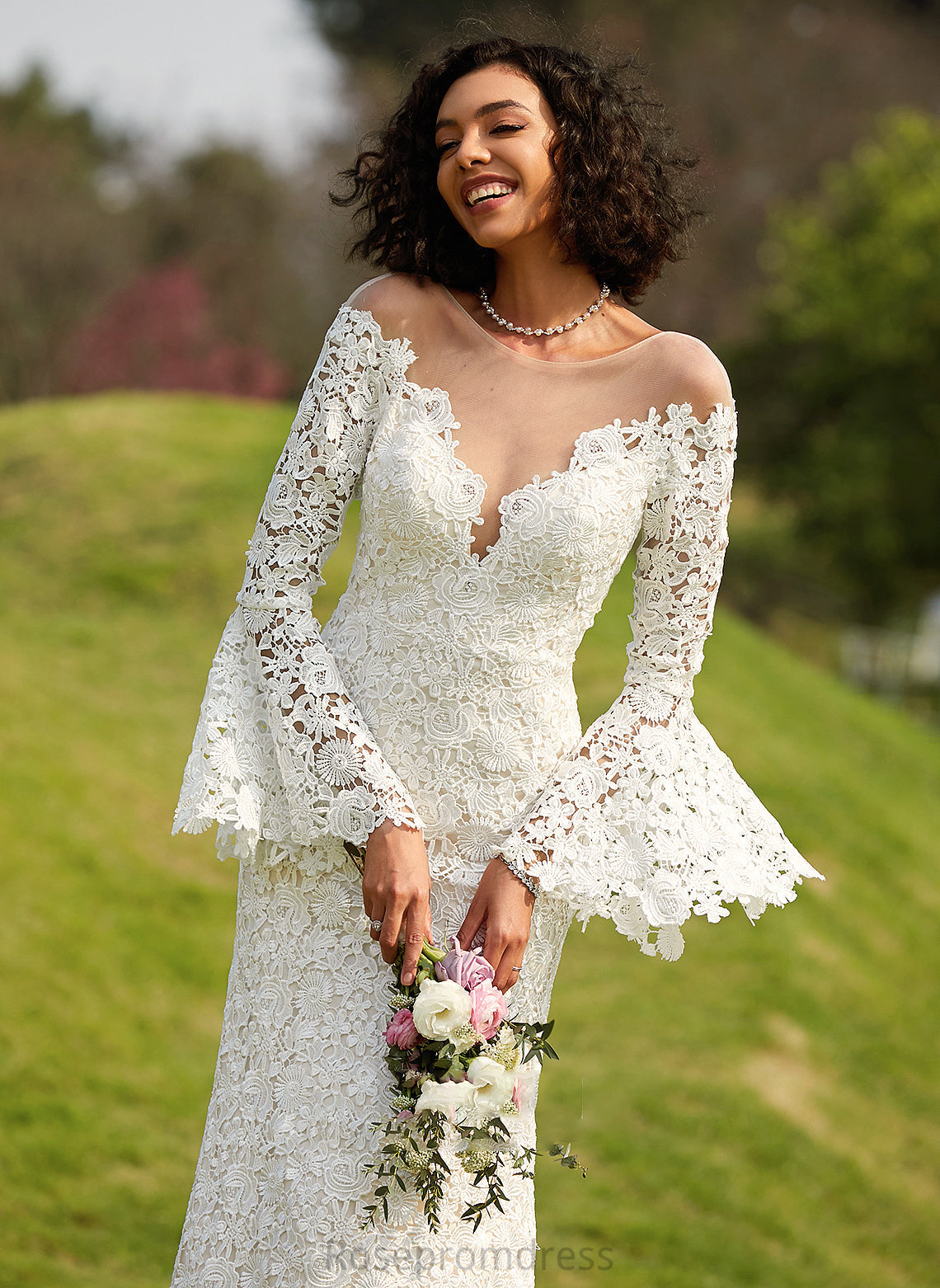 Court Train Trumpet/Mermaid Wedding Julianna Wedding Dresses Dress Illusion