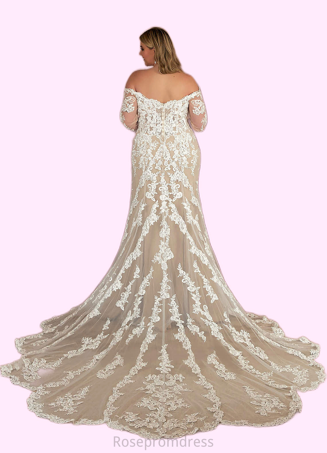 Hazel Mermaid Sequins Tulle Cathedral Train Dress SRSP0020049
