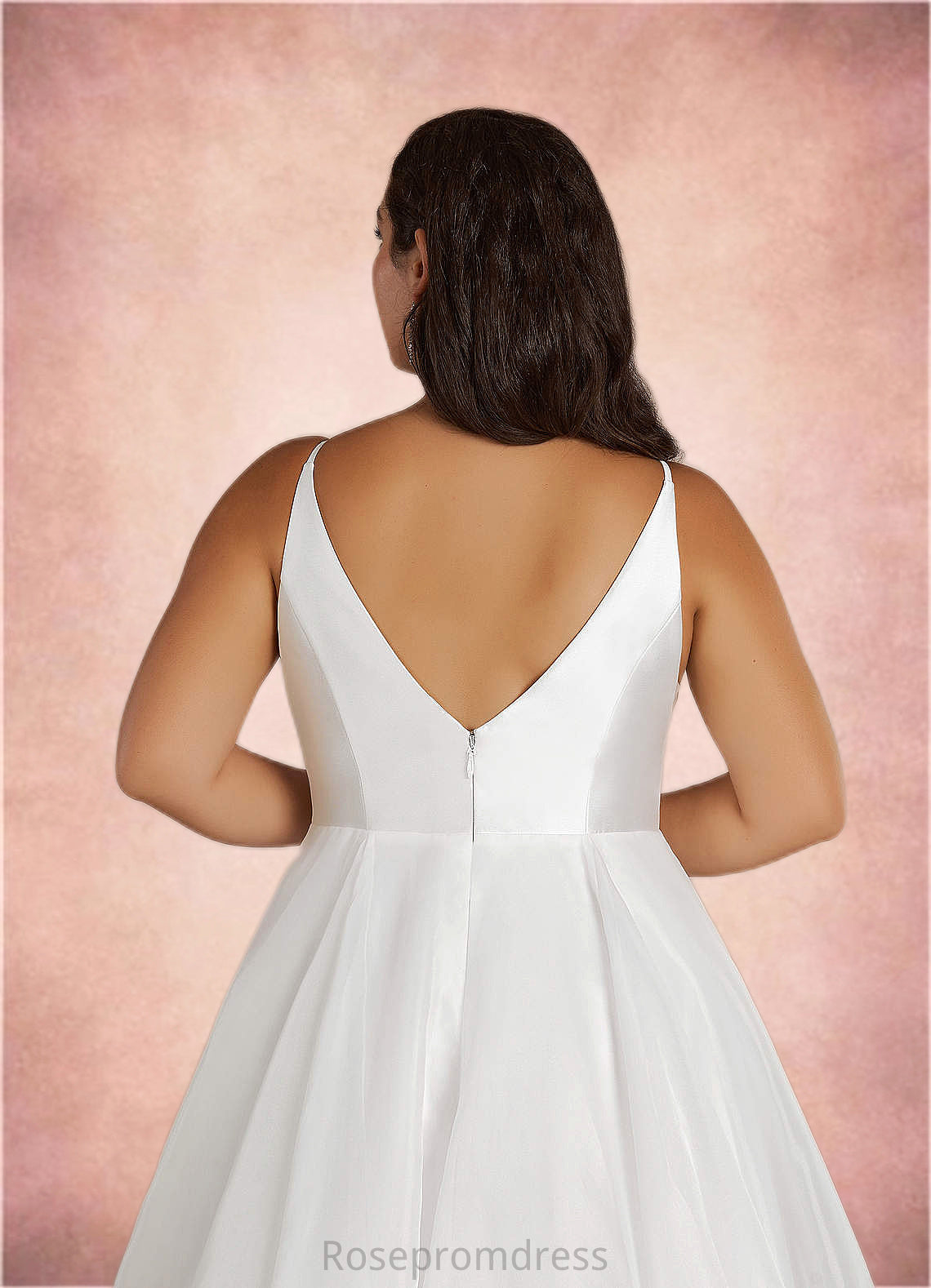 Megan A-Line Organza Chapel Train Dress SRSP0020069