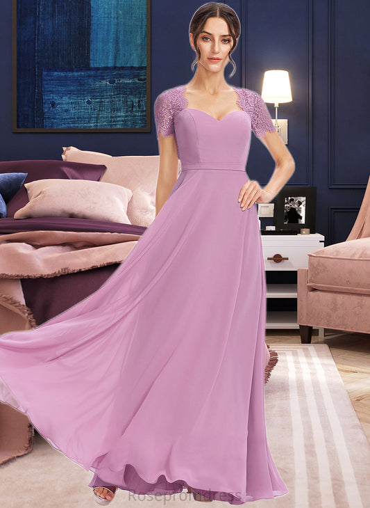 Salome A-Line Sweetheart Bridesmaid Dress With Lace SRSP0013299
