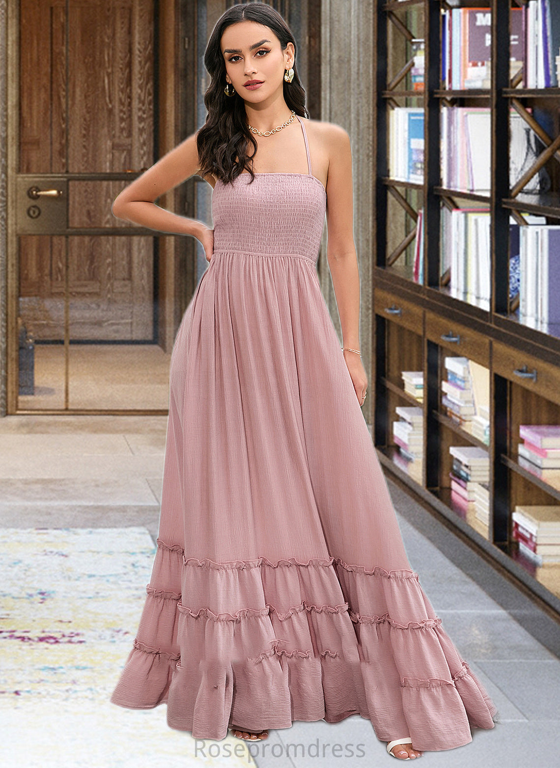 Rylie A-LineSquareNecklineFloor-LengthBridesmaidDress#273611 SRSP0013300