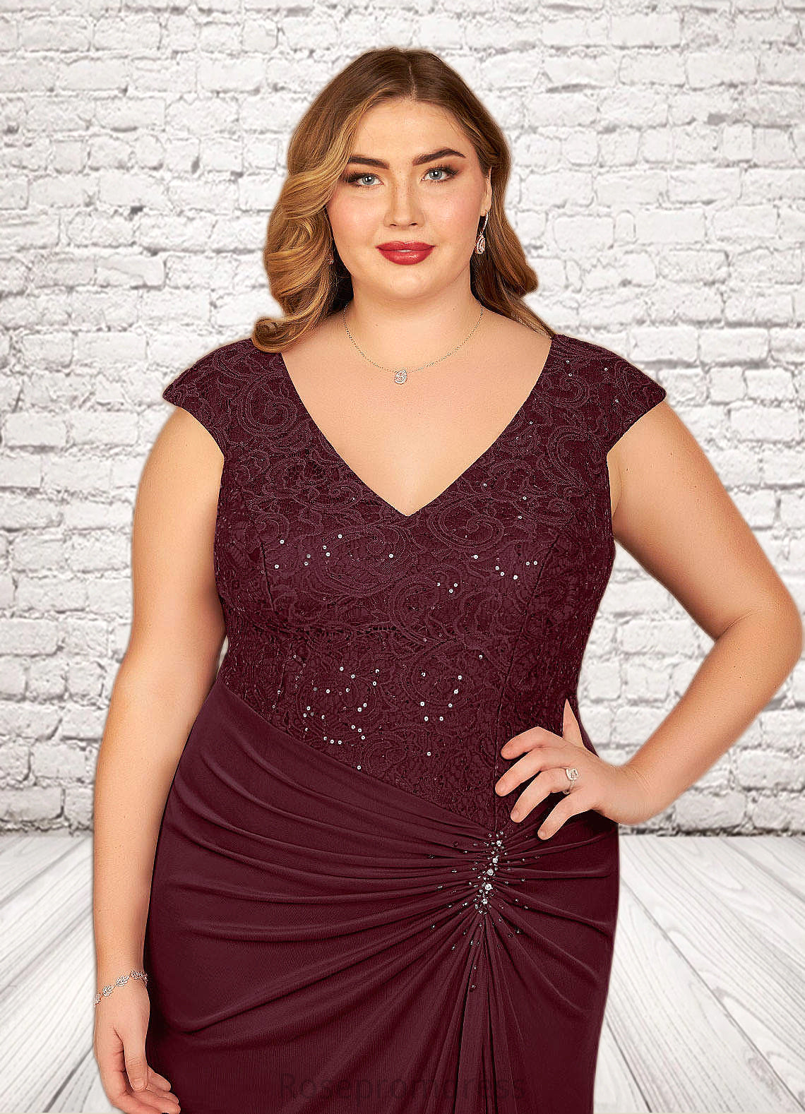 Sanaa Mermaid Sequins Mesh Floor-Length Dress SRSP0019939