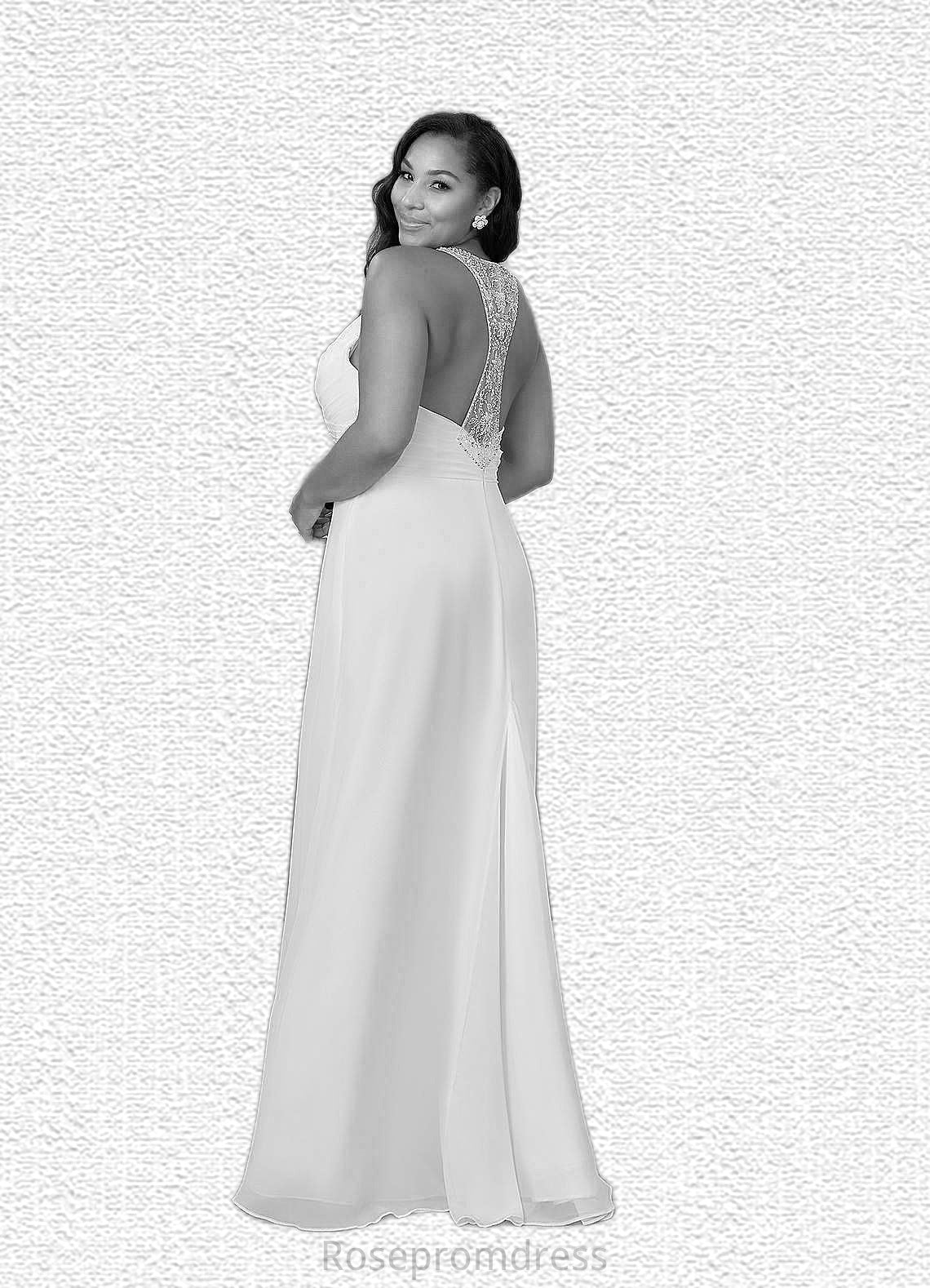 Maleah Sheath Sequins Chiffon Floor-Length Dress SRSP0020062