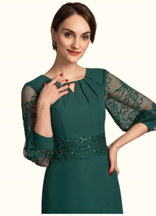 Brylee A-Line Scoop Neck Floor-Length Chiffon Lace Mother of the Bride Dress With Beading Sequins SRS126P0014773