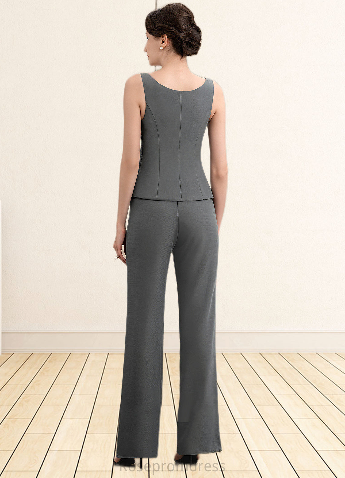 Sophie Jumpsuit/Pantsuit Scoop Neck Ankle-Length Chiffon Mother of the Bride Dress SRS126P0014890