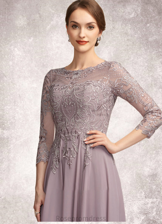 Virginia A-Line Scoop Neck Floor-Length Chiffon Lace Mother of the Bride Dress With Sequins SRS126P0014918