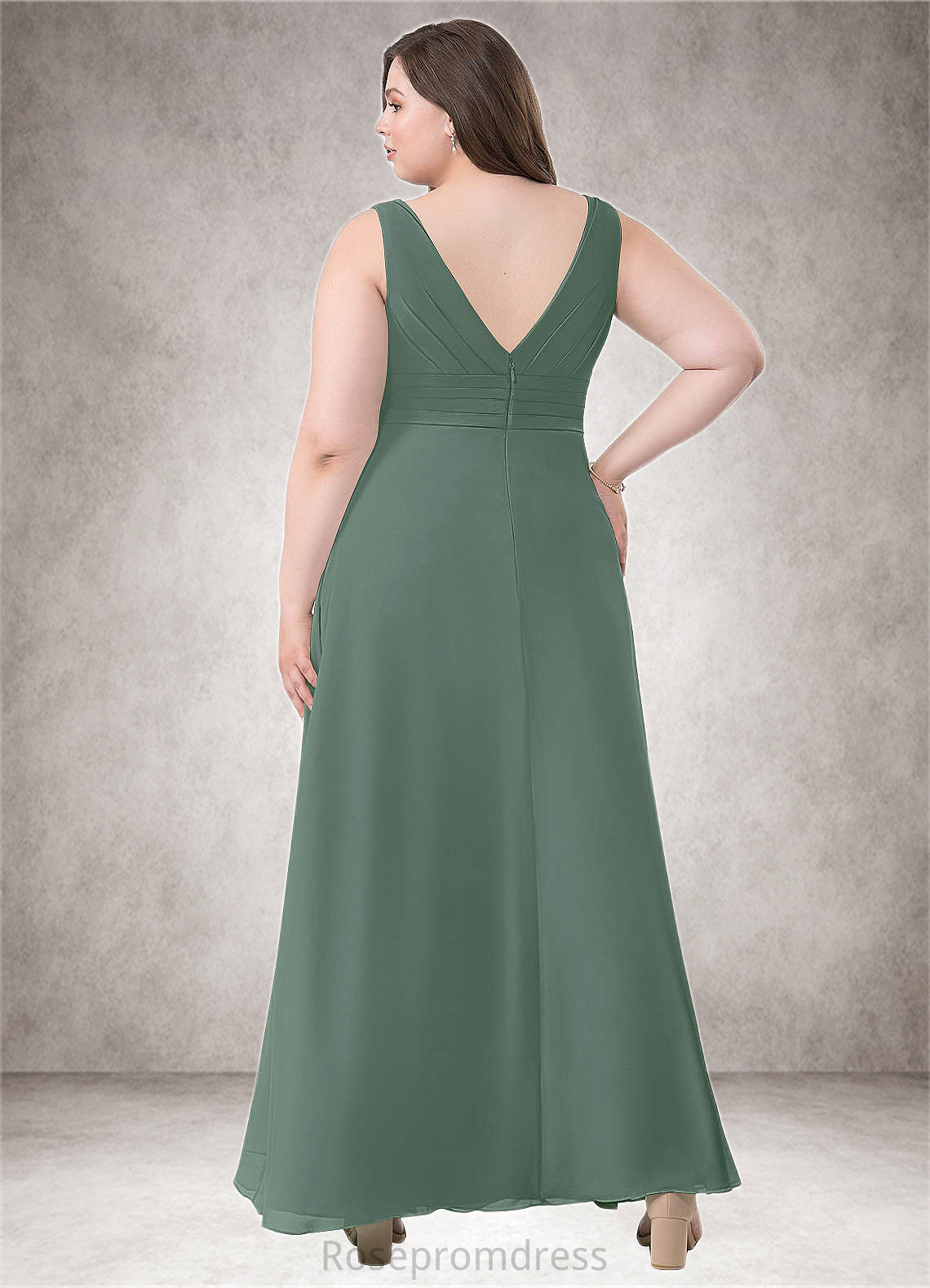 Kaylah A-Line Chiffon Floor-Length Dress SRSP0019655