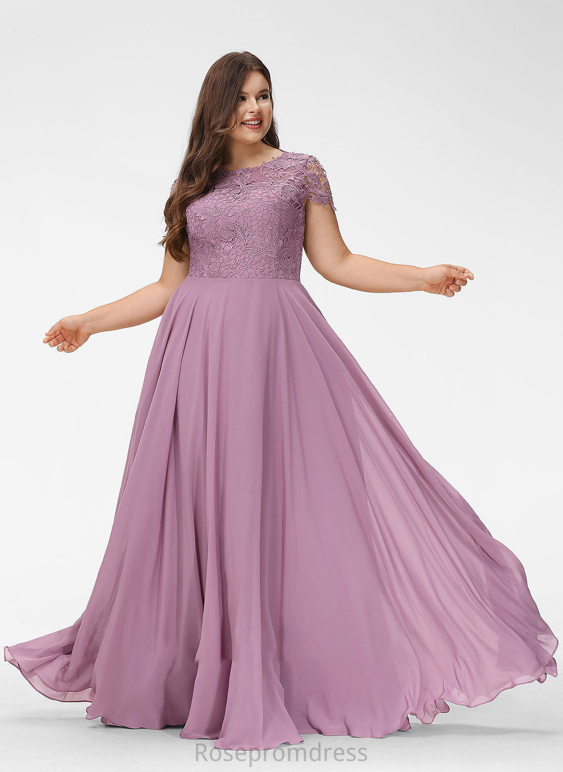 Pockets ScoopNeck Fabric Embellishment Neckline Floor-Length Length Silhouette A-Line Daisy V-Neck Natural Waist Bridesmaid Dresses