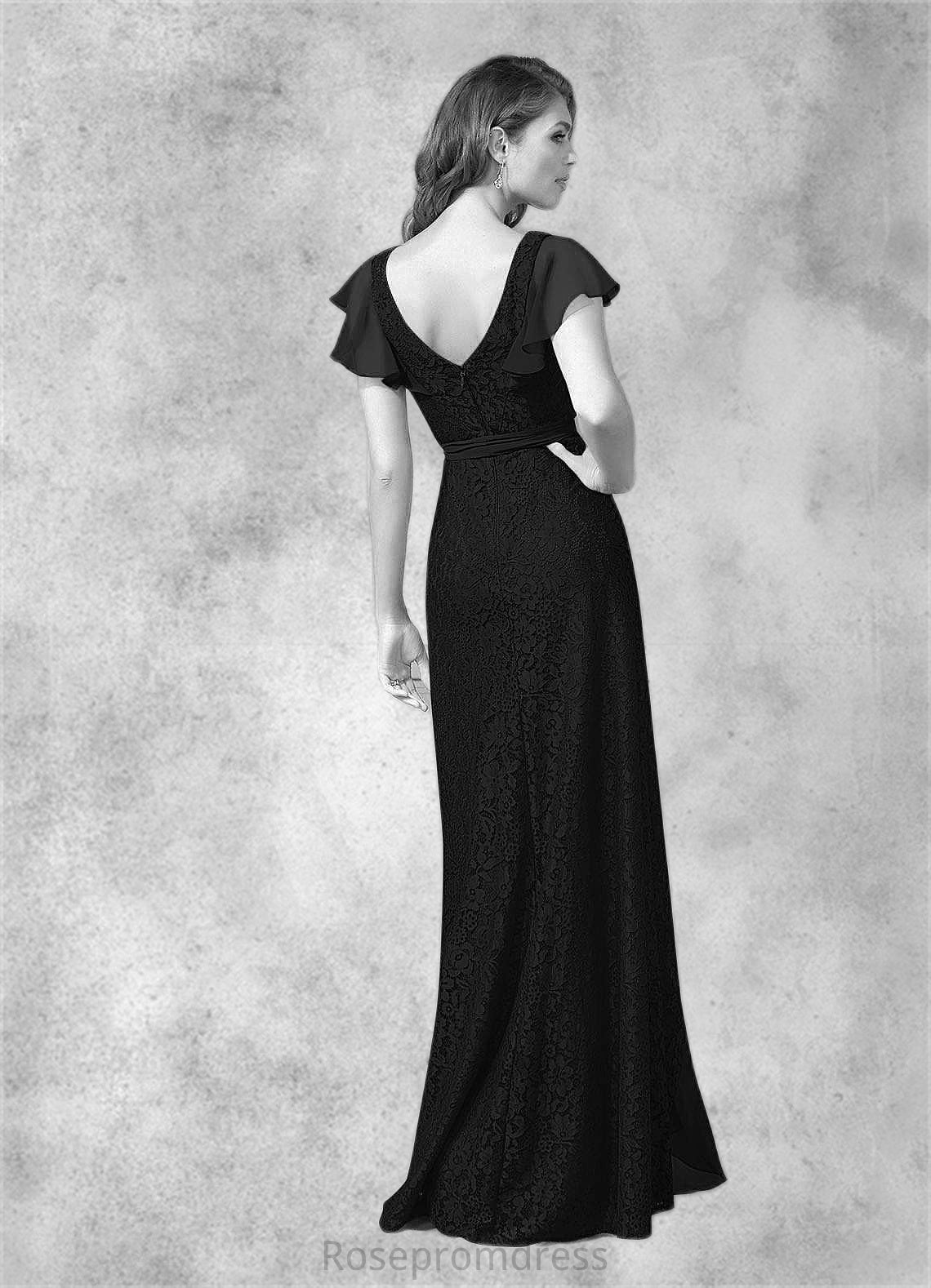 Bella A-Line Lace Asymmetrical Dress SRSP0019852