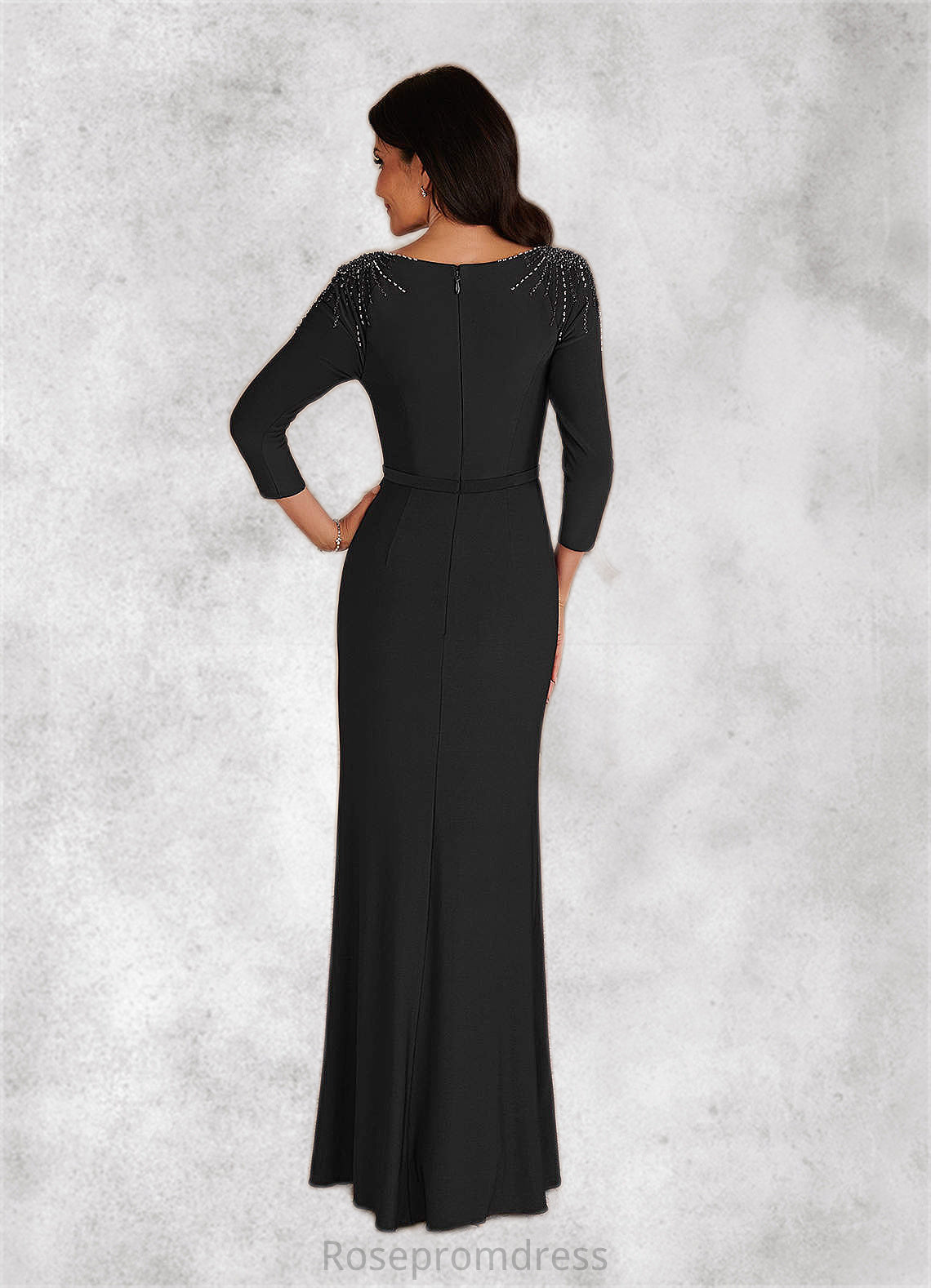 Kimora Mermaid Sequins Luxe Knit Floor-Length Dress SRSP0019948