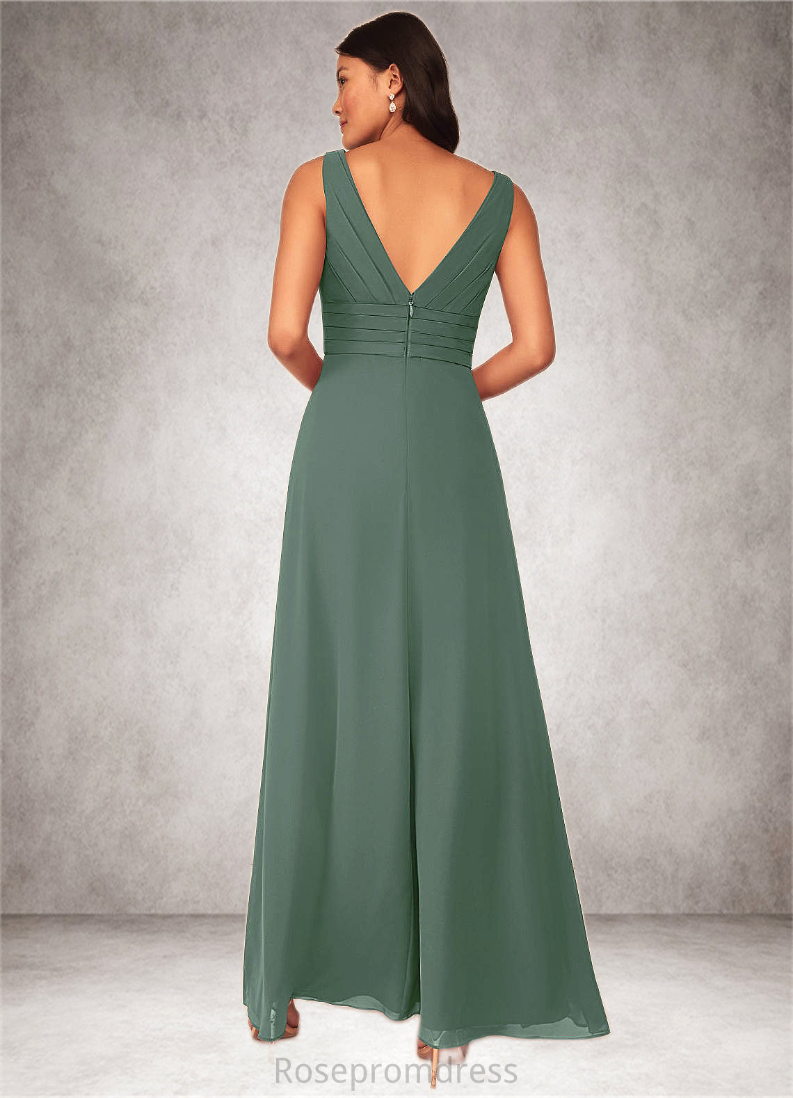 Kaylah A-Line Chiffon Floor-Length Dress SRSP0019655