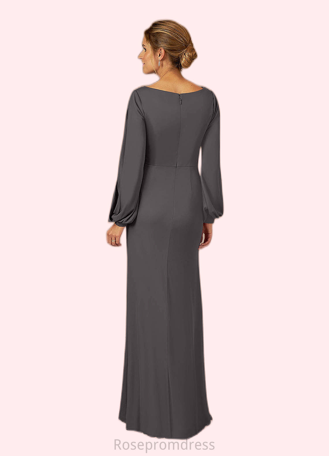 Piper A-Line Lace Mesh Floor-Length Dress SRSP0019879