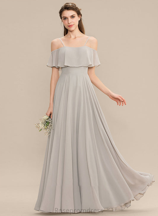 Neckline Silhouette Off-the-Shoulder Floor-Length Straps Fabric Length A-Line Melina Natural Waist A-Line/Princess Sleeveless Bridesmaid Dresses