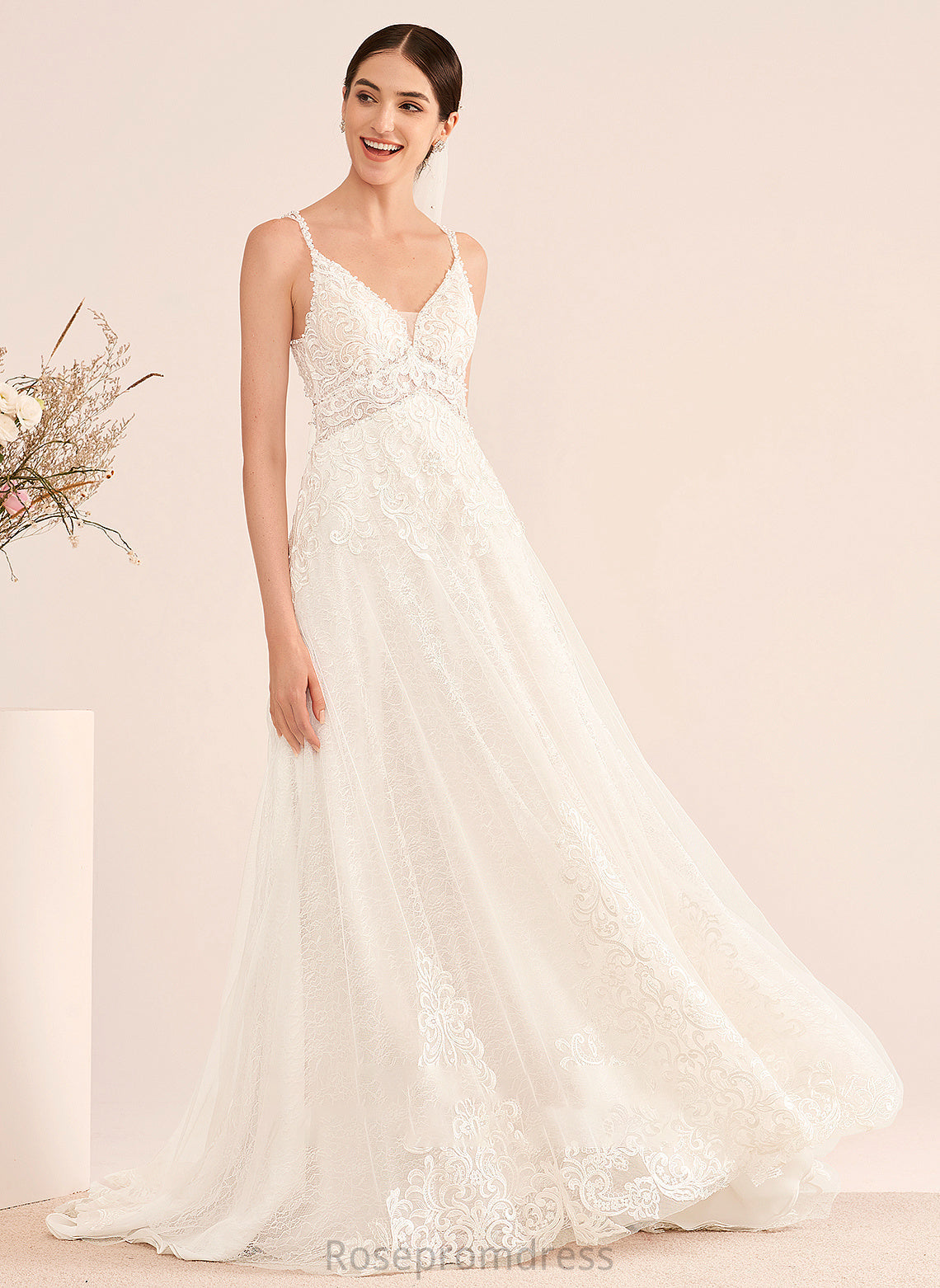 Court Wedding Dresses Dress Beading Nicole V-neck A-Line Wedding With Train