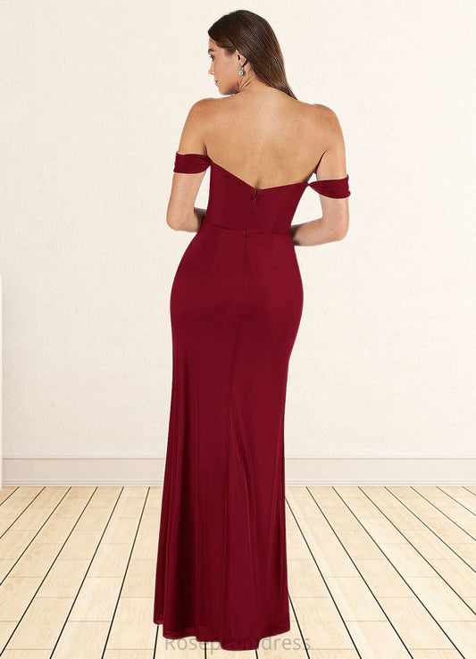 Raquel Mermaid Off the Shoulder Mesh Floor-Length Dress SRSP0019650