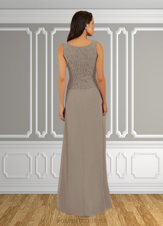 Rhianna Sheath Sequins Lace Floor-Length Dress SRSP0019861