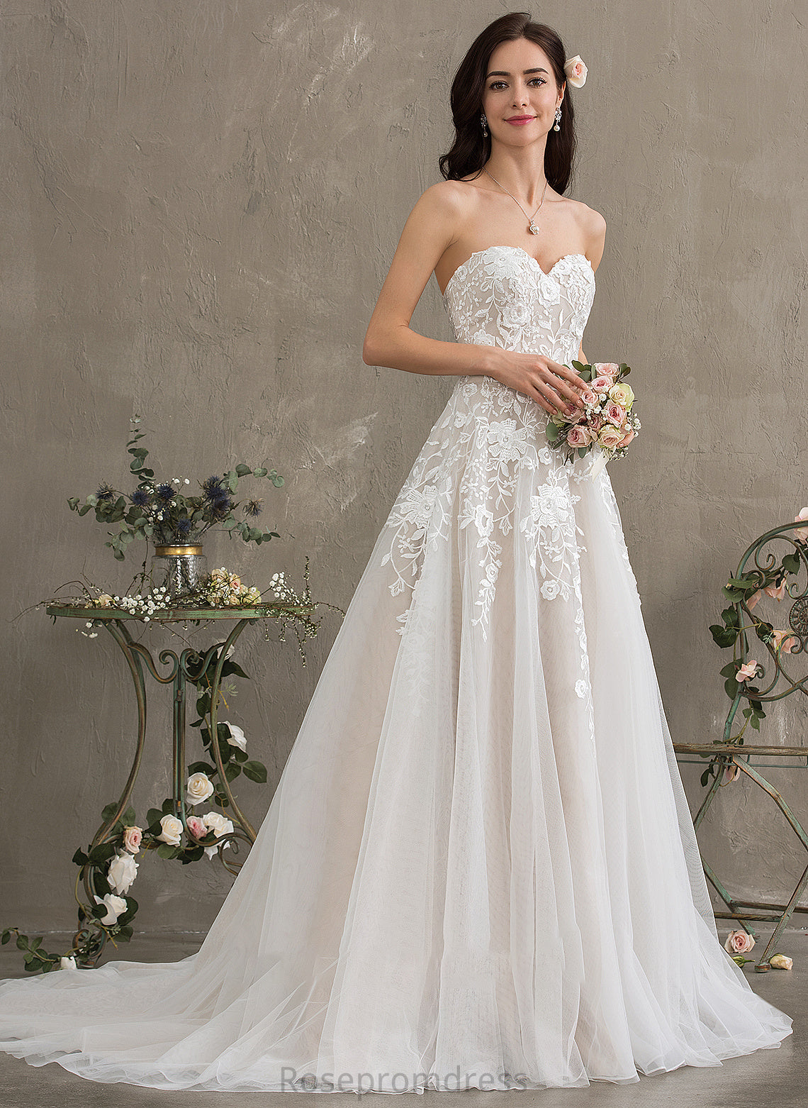 Dress Tulle Silvia Wedding Dresses Wedding Train Sweetheart Court Ball-Gown/Princess