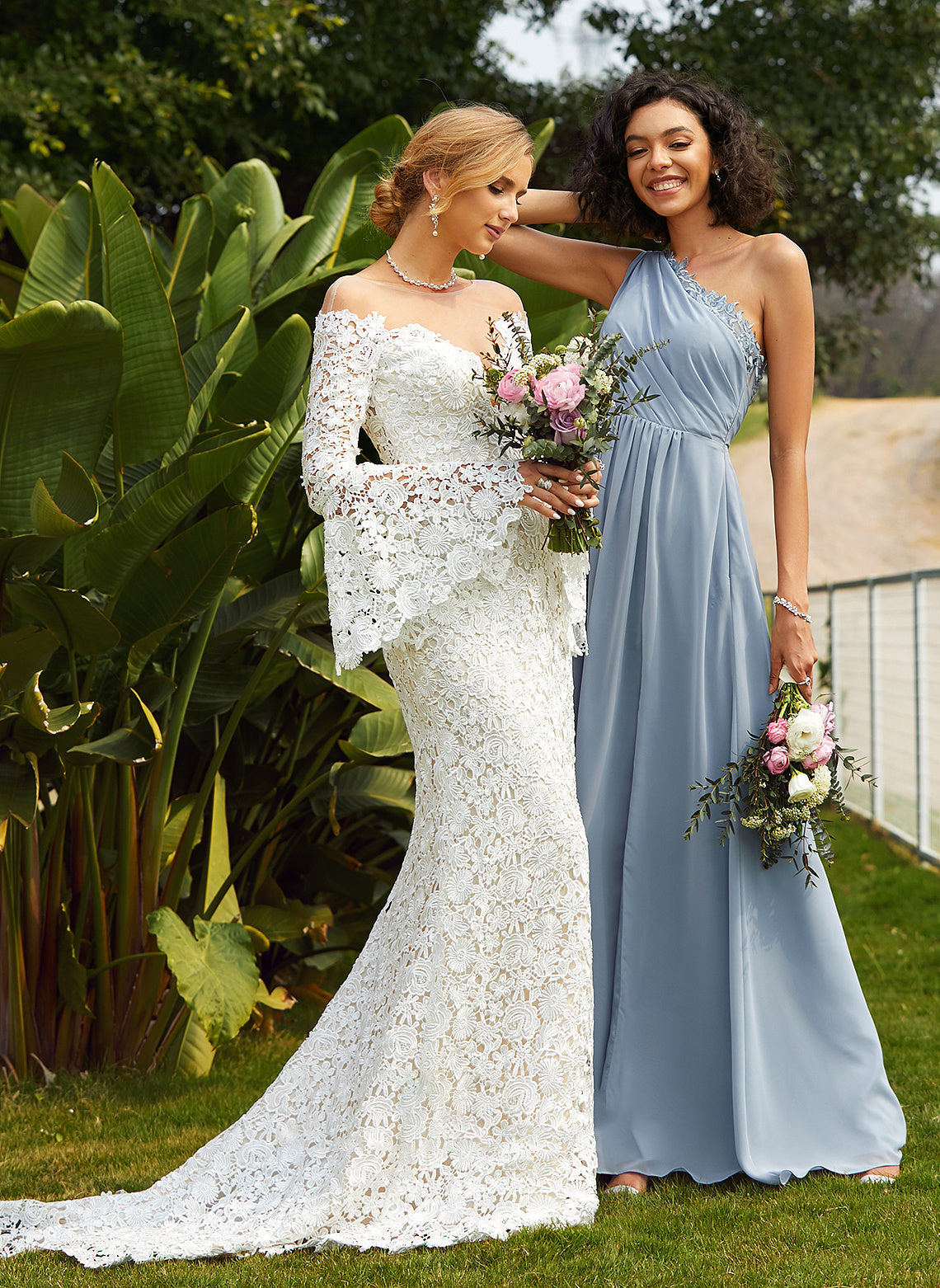 Court Train Trumpet/Mermaid Wedding Julianna Wedding Dresses Dress Illusion