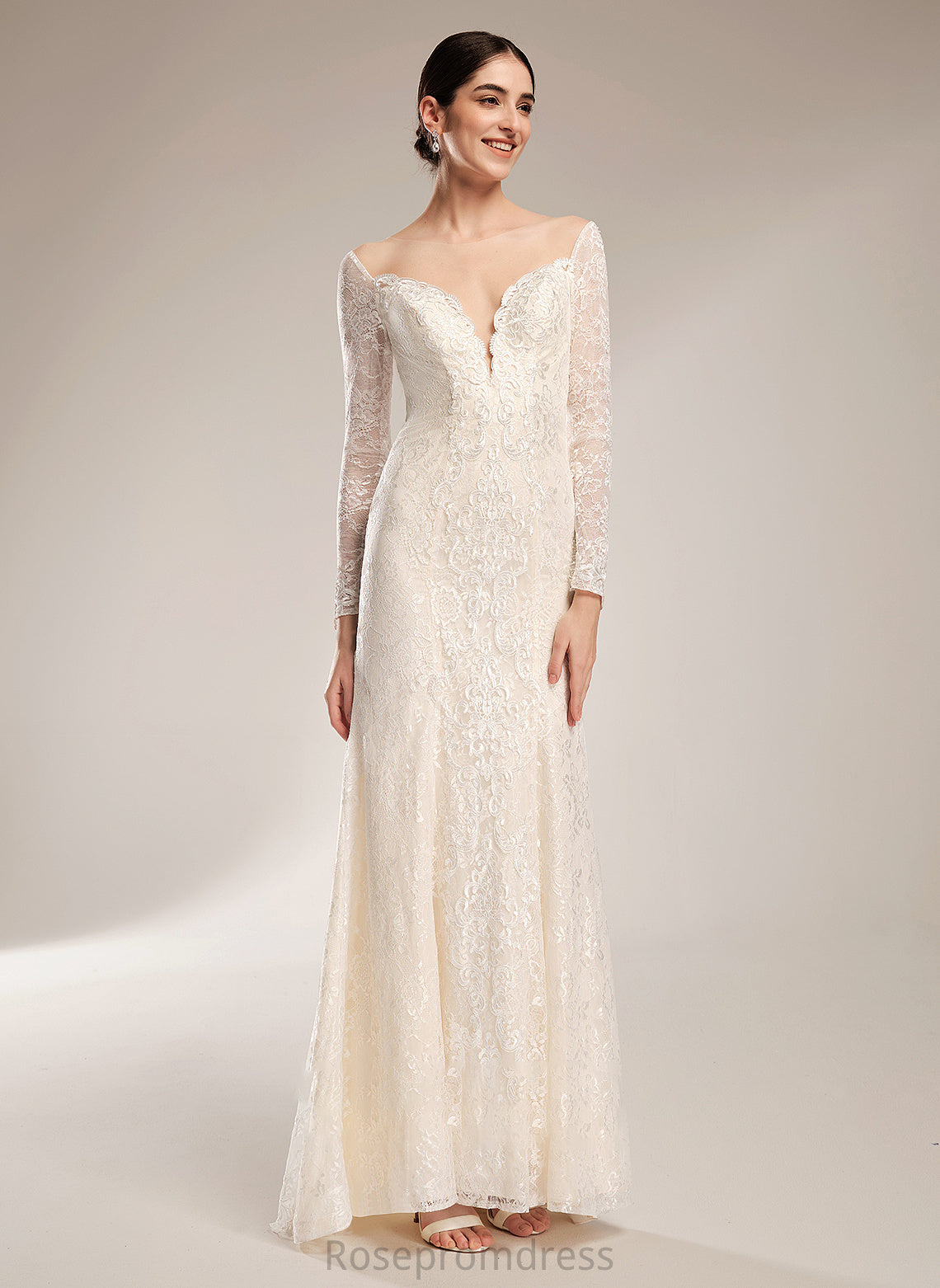 Beading Train Illusion Adalynn Wedding Dress Trumpet/Mermaid Court With Wedding Dresses