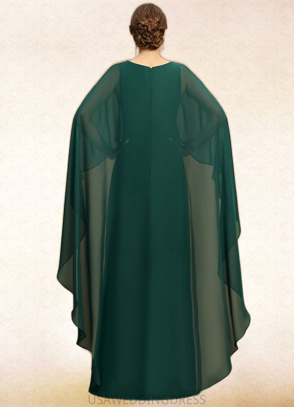 Larissa A-line Scoop Floor-Length Chiffon Mother of the Bride Dress DS126P0021696