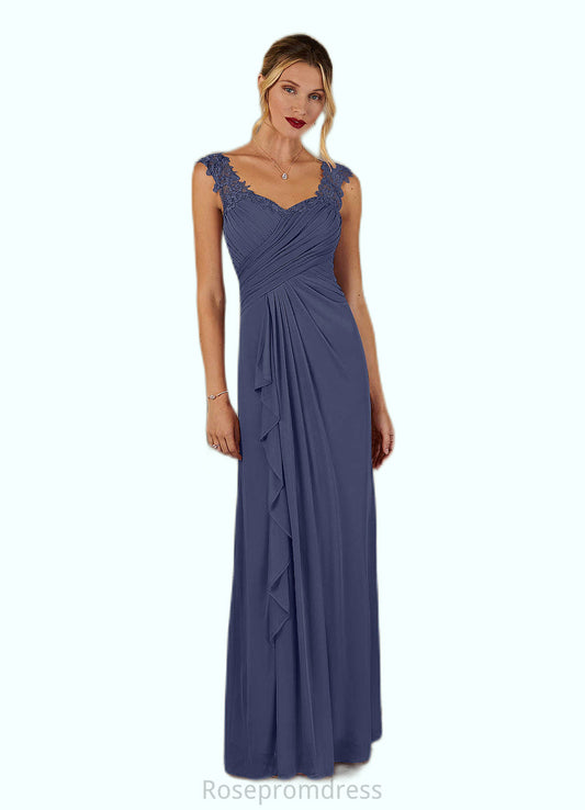 Mira A-Line Sweetheart Neckline Pleated Mesh Floor-Length Dress SRSP0022623