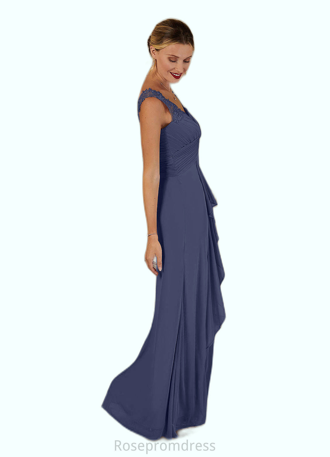 Mira A-Line Sweetheart Neckline Pleated Mesh Floor-Length Dress SRSP0022623