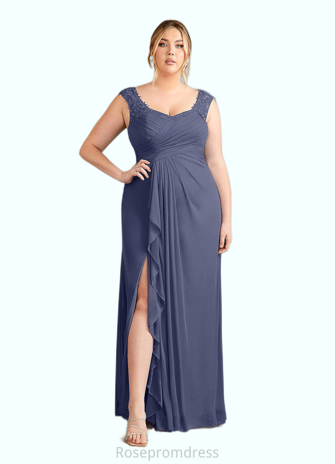 Mira A-Line Sweetheart Neckline Pleated Mesh Floor-Length Dress SRSP0022623