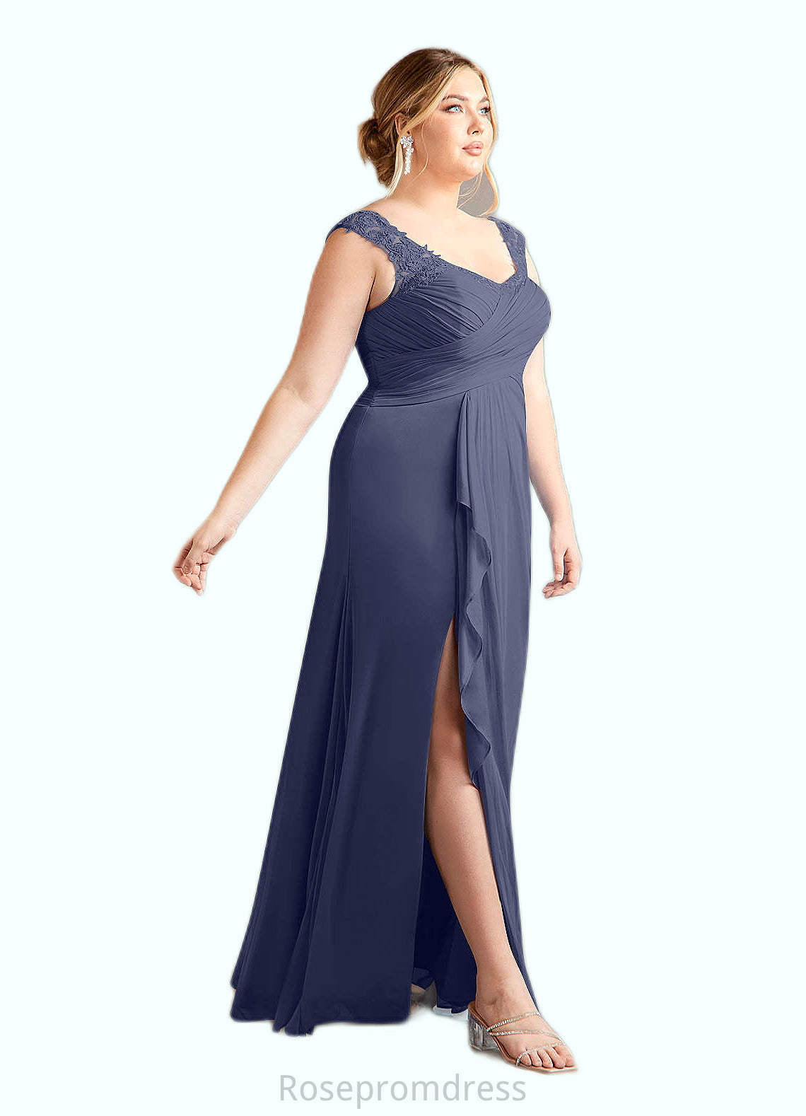 Mira A-Line Sweetheart Neckline Pleated Mesh Floor-Length Dress SRSP0022623