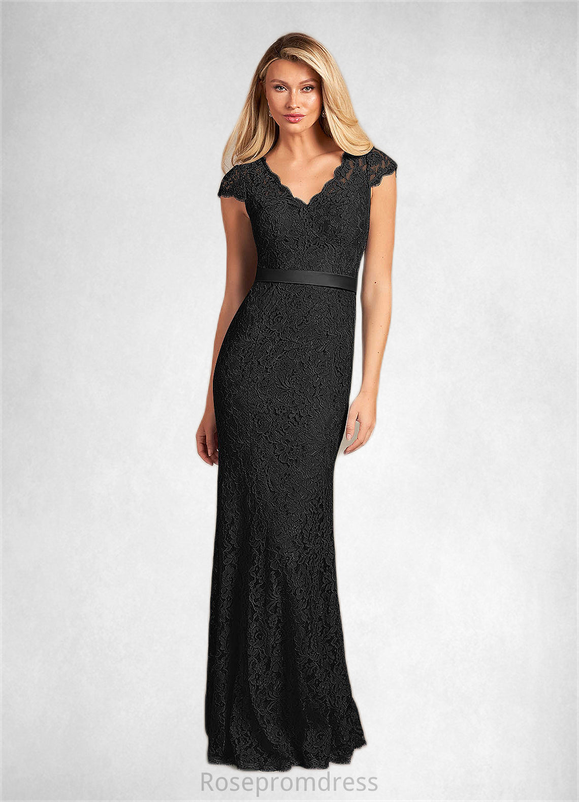 Gloria Mermaid Lace Floor-Length Dress SRSP0022658
