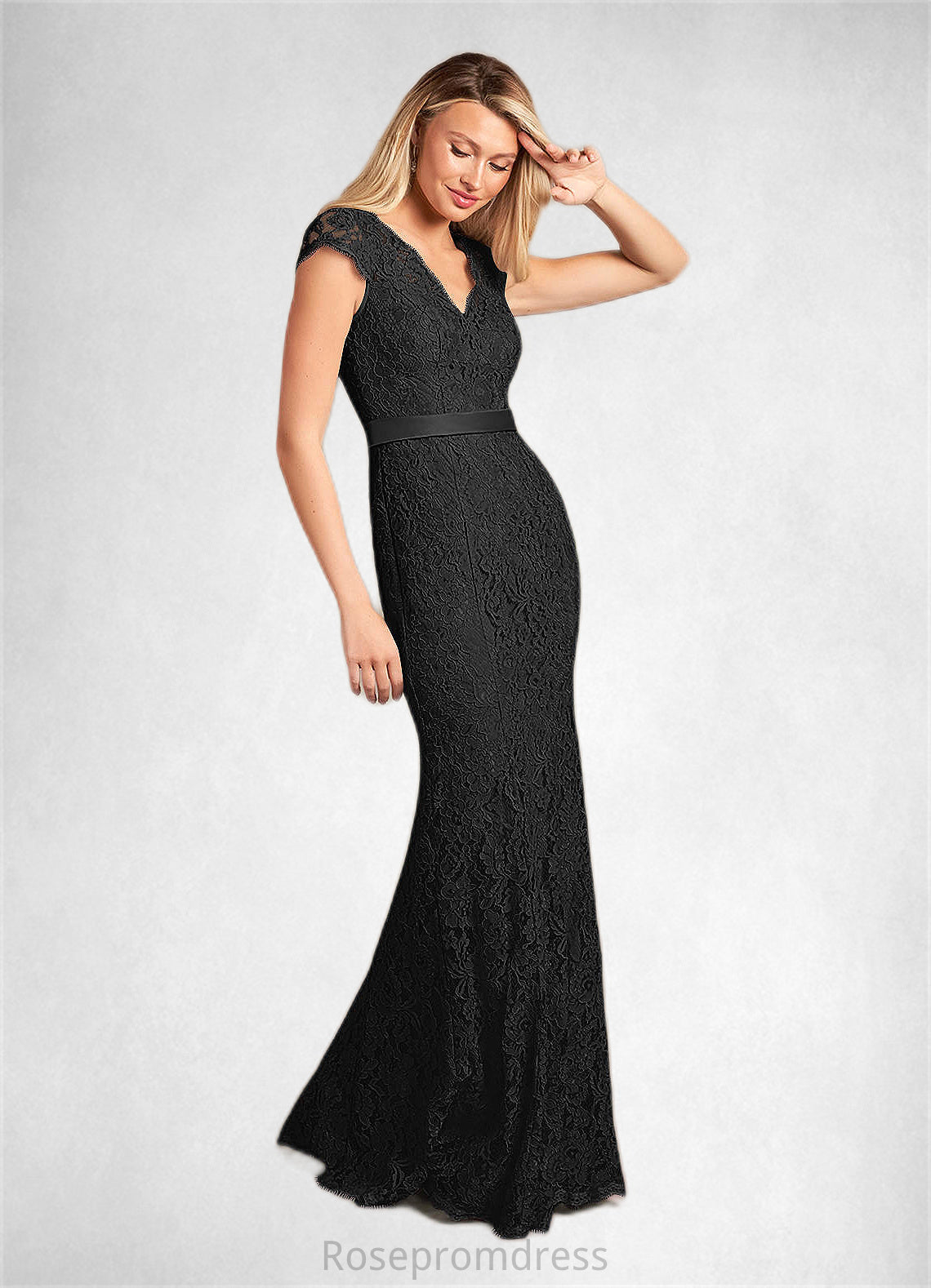 Gloria Mermaid Lace Floor-Length Dress SRSP0022658