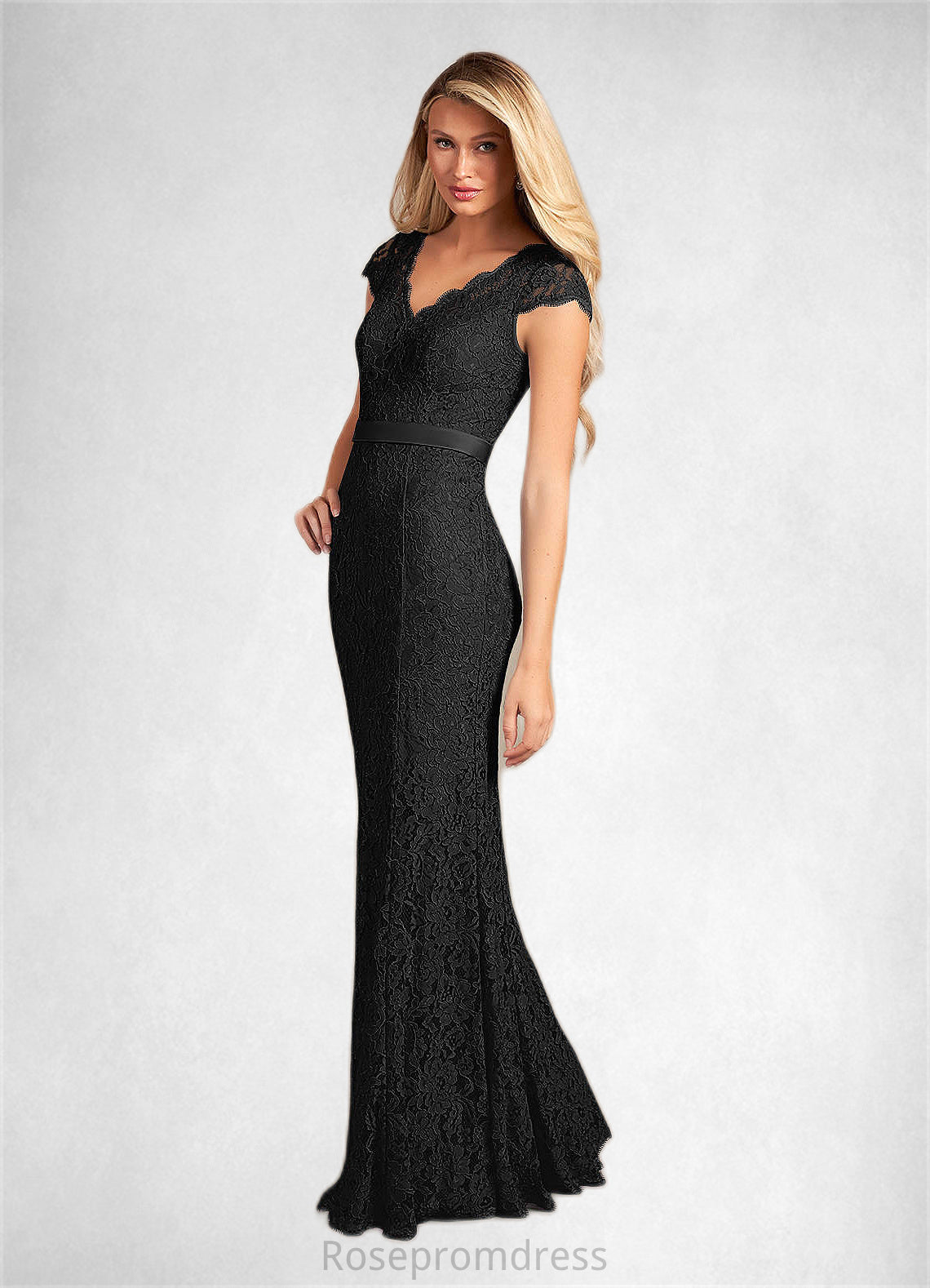 Gloria Mermaid Lace Floor-Length Dress SRSP0022658