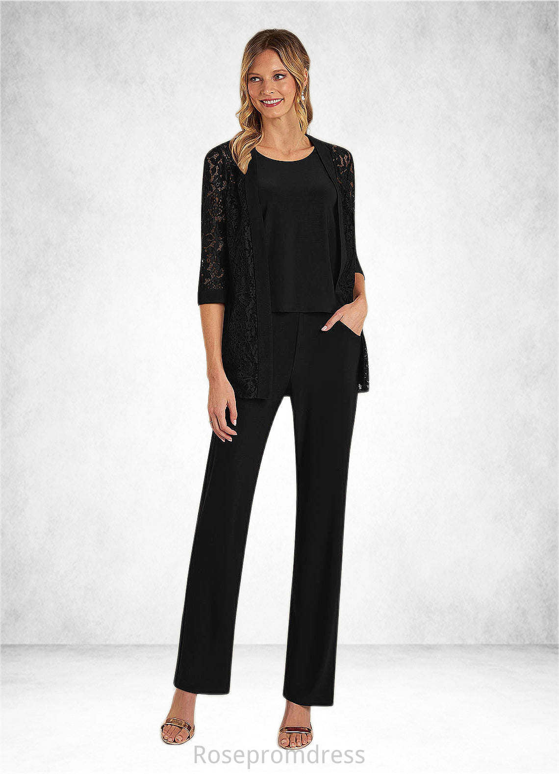 Holly Cover Up Lace Jumpsuit/Pantsuit black SRSP0022692