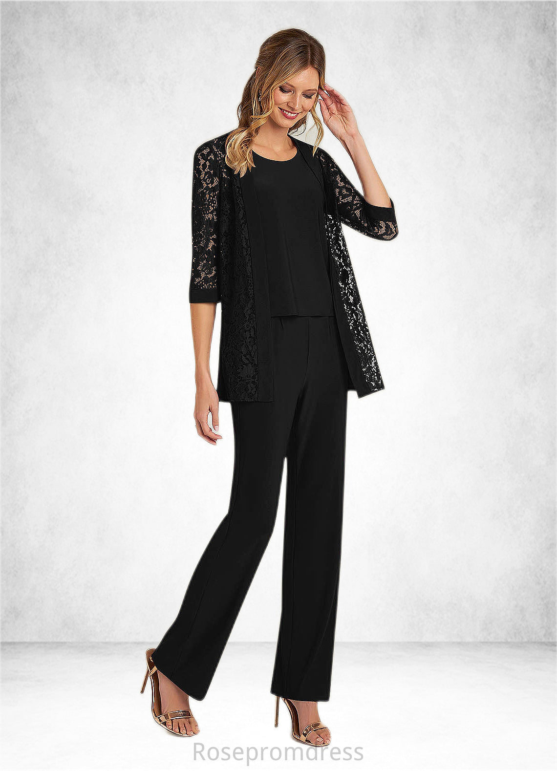 Holly Cover Up Lace Jumpsuit/Pantsuit black SRSP0022692