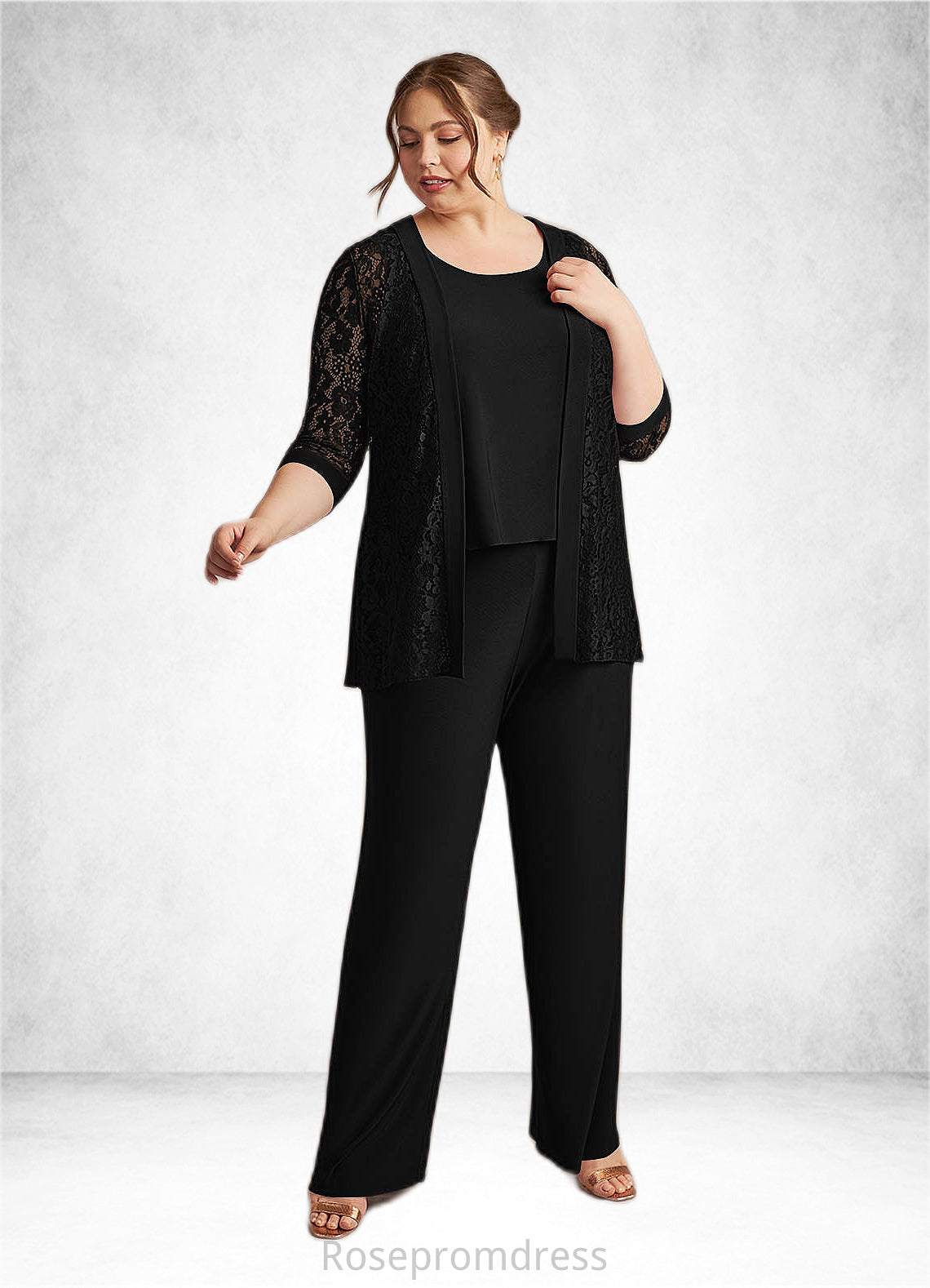 Holly Cover Up Lace Jumpsuit/Pantsuit black SRSP0022692