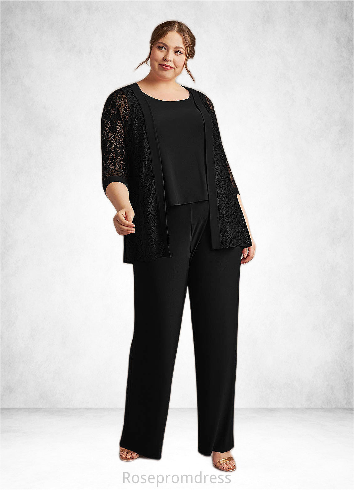 Holly Cover Up Lace Jumpsuit/Pantsuit black SRSP0022692