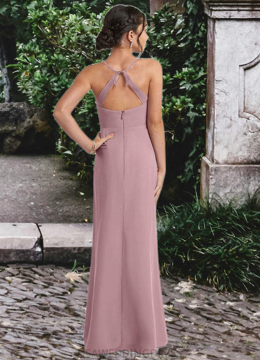 Joselyn A-Line Chiffon Floor-Length Junior Bridesmaid Dress dusty rose DSP0022856
