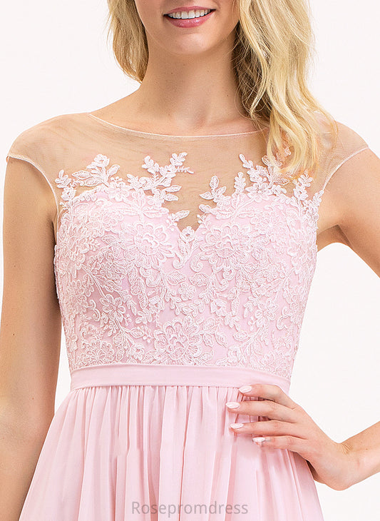 Neckline Fabric Silhouette Floor-Length A-Line Length Embellishment ScoopNeck SplitFront Lillie Bridesmaid Dresses