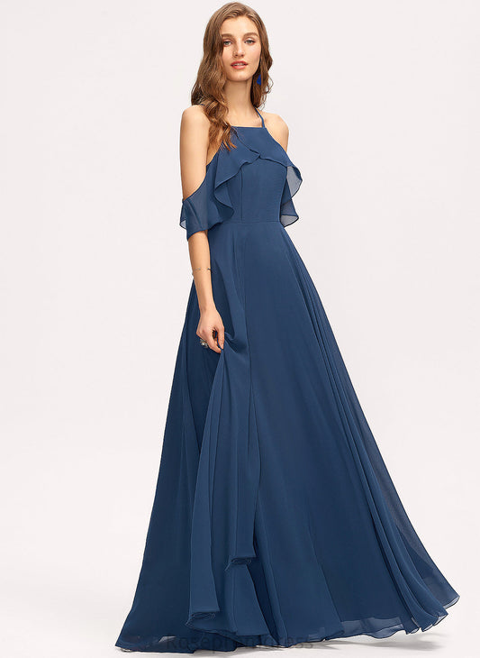 Length A-Line Straps Silhouette SquareNeckline Floor-Length Fabric Neckline Larissa Bridesmaid Dresses