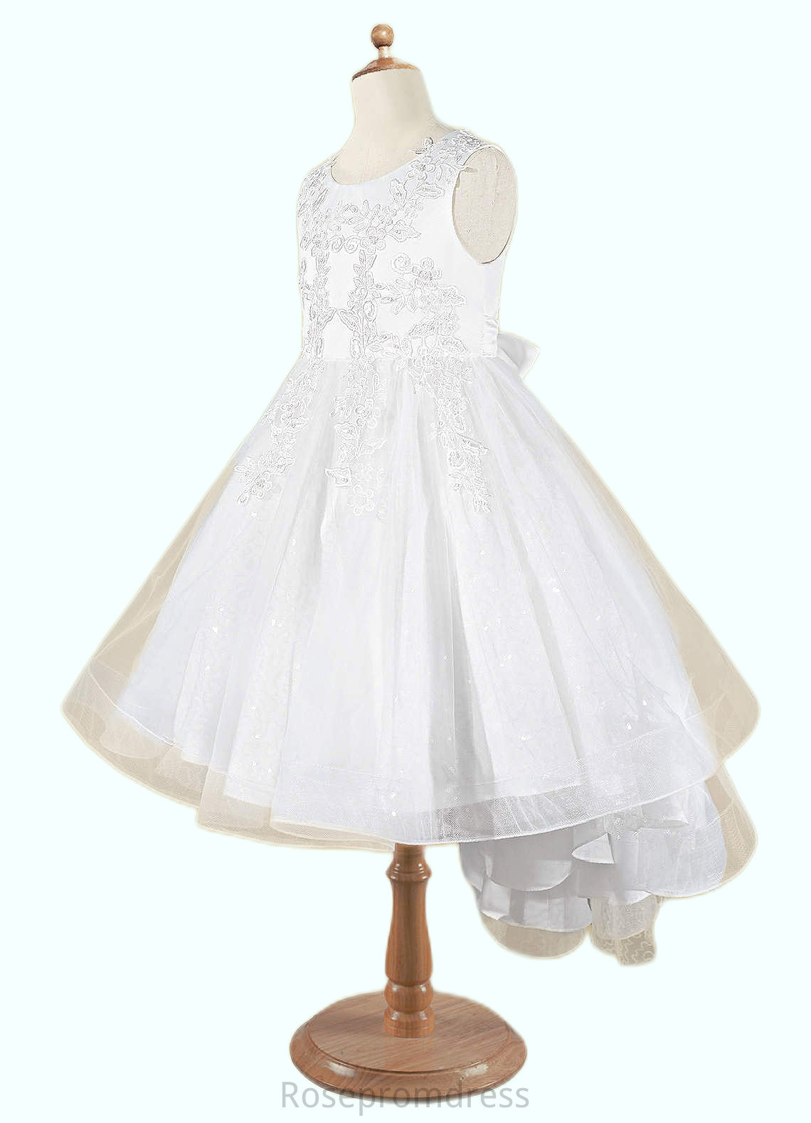 Annabel A-Line Lace Tulle Asymmetrical Dress SRSP0020242