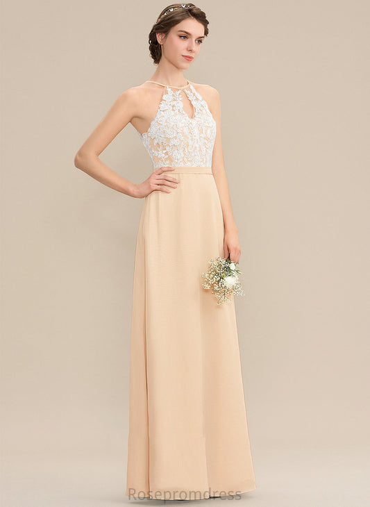 ScoopNeck Length Embellishment Silhouette Floor-Length A-Line Fabric Neckline Bow(s) Taryn Bridesmaid Dresses