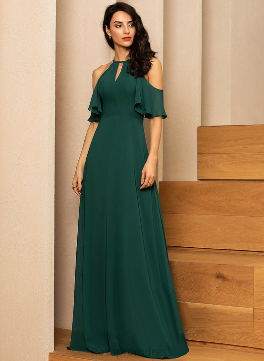 A-line Fabric SpaghettiStraps Floor-Length 1/2Sleeves Length Silhouette Straps&Sleeves FullyLined Kamryn Sleeveless Floor Length Bridesmaid Dresses