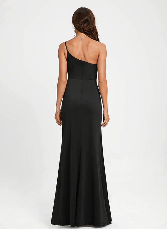 Prom Dresses One-Shoulder Jersey Hallie Sheath/Column Floor-Length