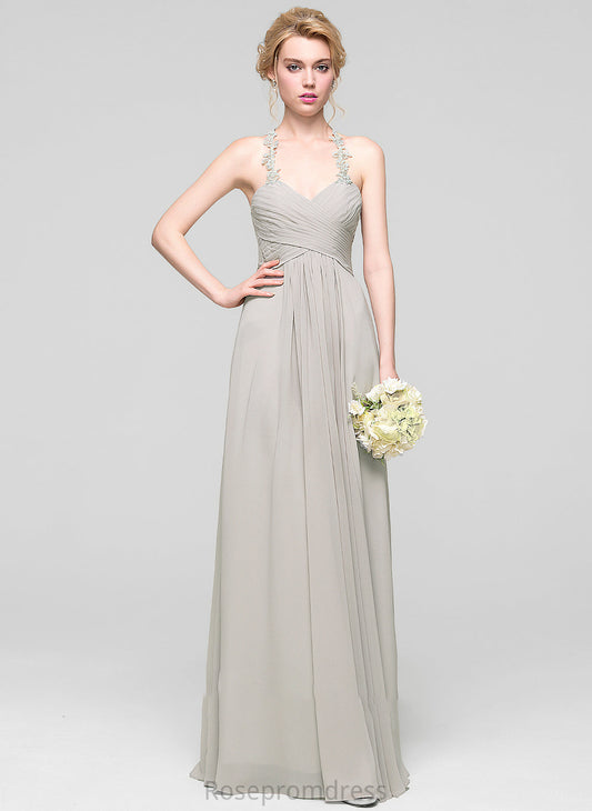 Neckline Fabric Ruffle Embellishment Floor-Length A-Line Sweetheart Silhouette Length Nola Natural Waist Floor Length Bridesmaid Dresses