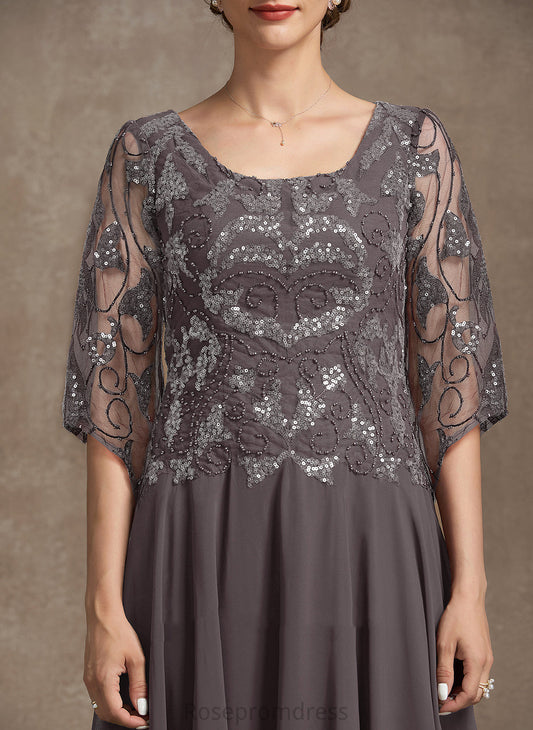 Scoop Floor-Length Bethany With Dress Neck Lace Mother of the Bride Dresses Bride A-Line Beading Mother the Sequins Chiffon of